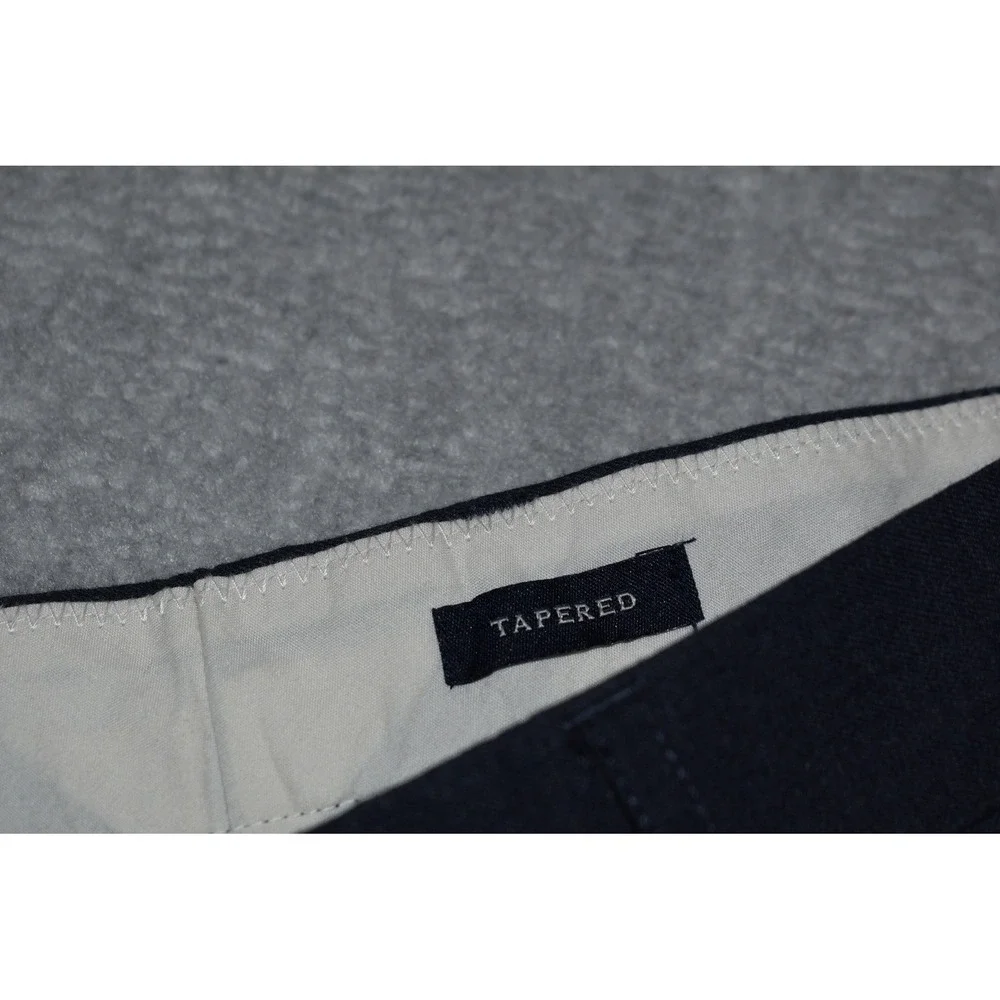 J.Crew Thompson Tapered Pants Mens 32x28 Navy Blue Cotton Chino Dress Trousers